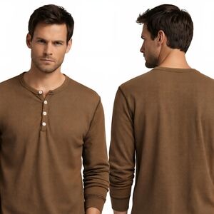 American Apparel Dexter Morgan Kill Shirt Mens Large Thermal Henley